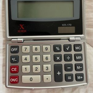 Xerox 170 Folding Solar Calculator: Vintage